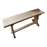 Old school bench in raw wood