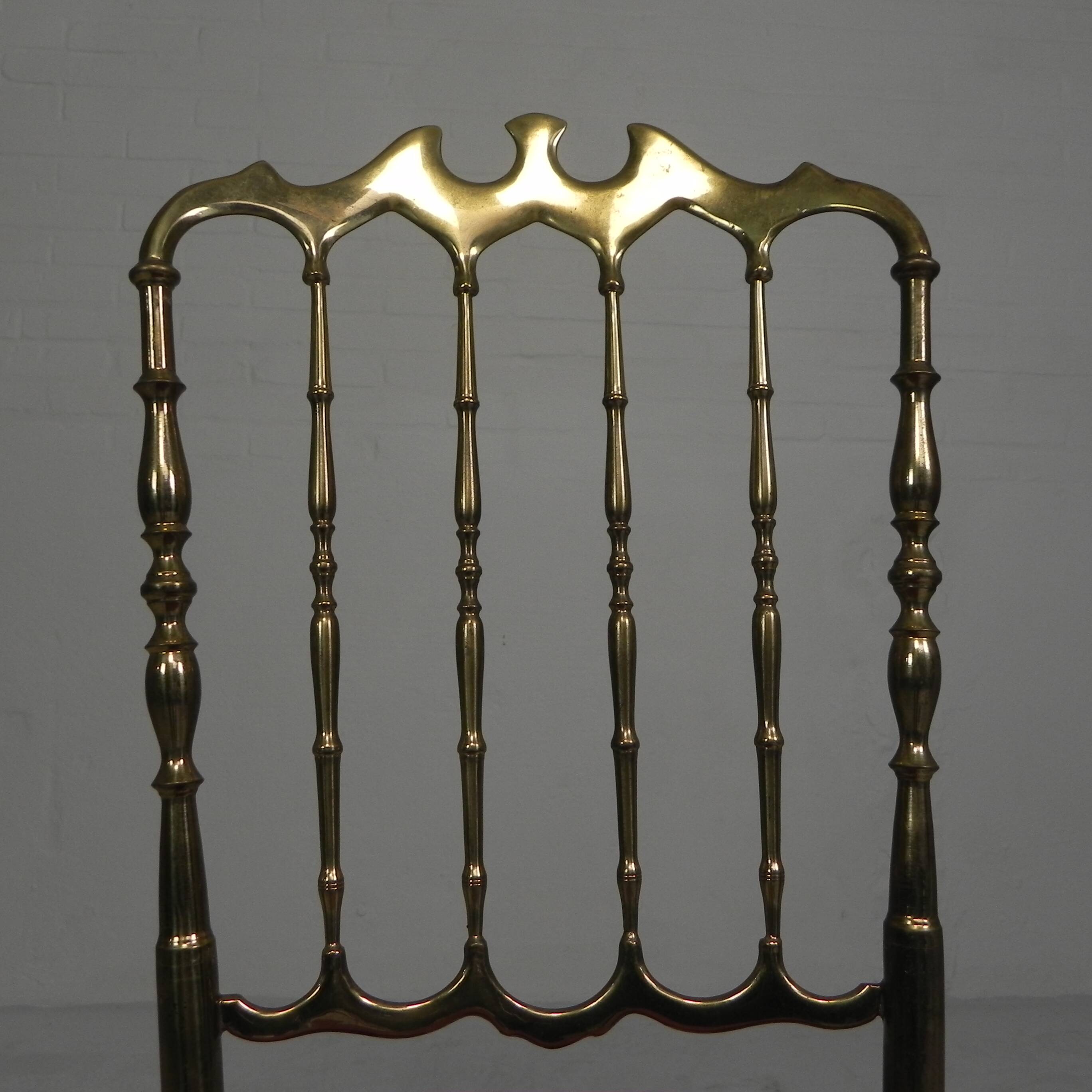 Chaise style Hollywood Regency, Chiavari, années 1960