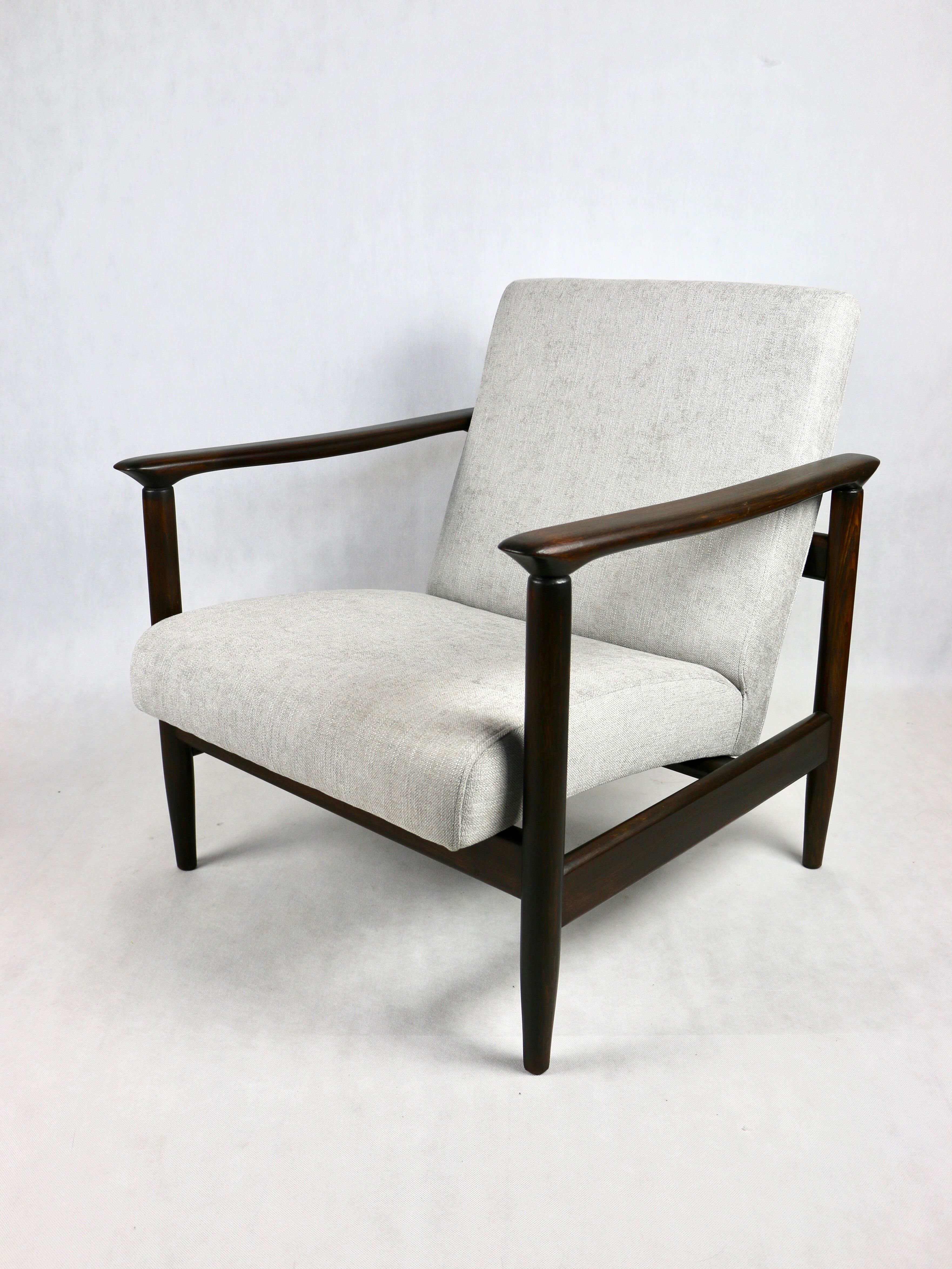 Light grey GFM-142 Chair by Edmund Homa, 1970s