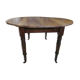 Round table 4 feet, opening with walnut shutters
