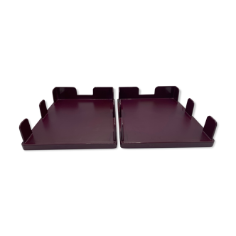 Pair of briefcases by Ettore Sottsass for Olivetti, Italy 1970's