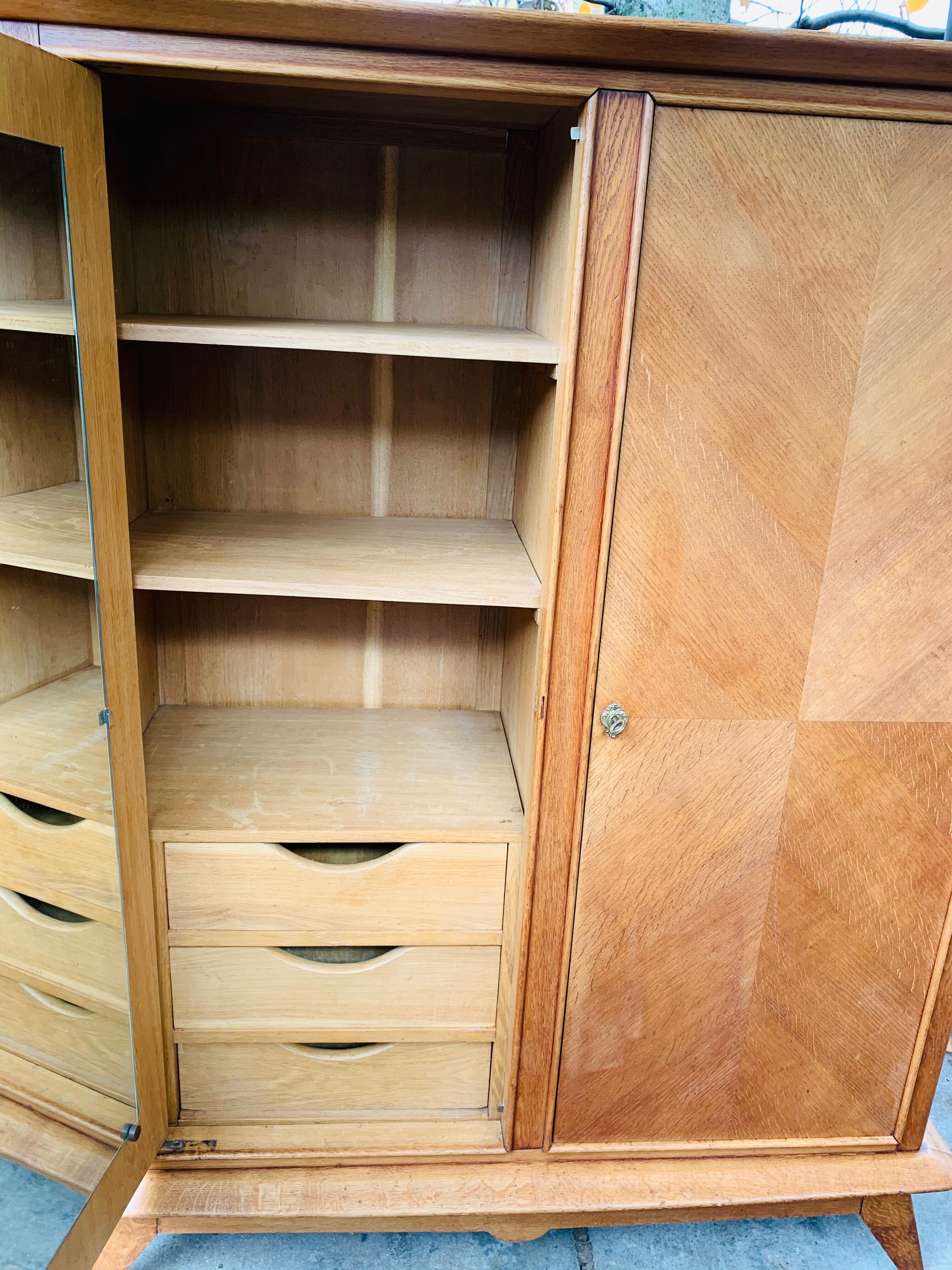 1950 compass foot cabinet