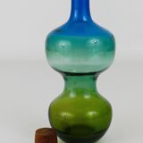 Carafe colorée Tropico en verre par Göran Wärff pour Pukeberg, Suède, 1960