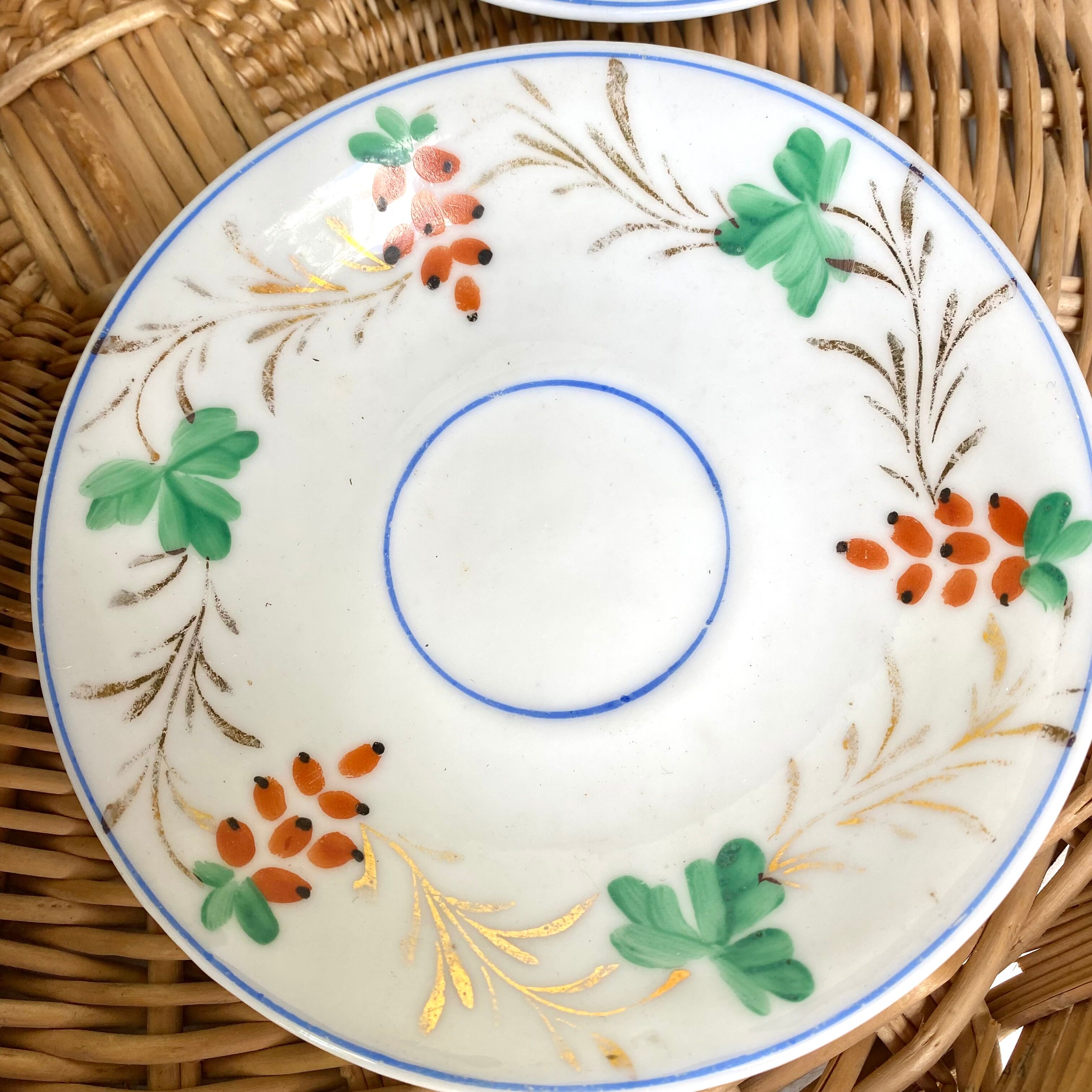 Antique porcelain coffee cups