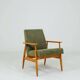 Lounge Chair Vintage Green Corduroy Vintage Design