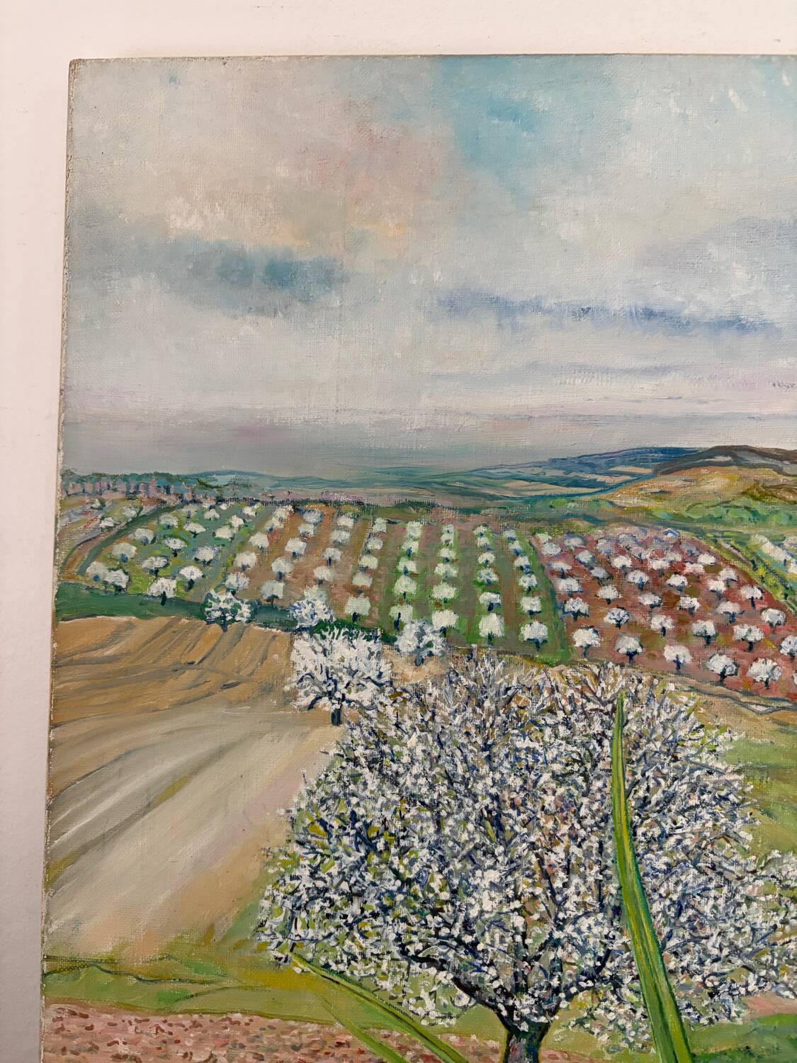 Spring landscape, Puy de Dôme, signed Maurice Bouillot, 1972