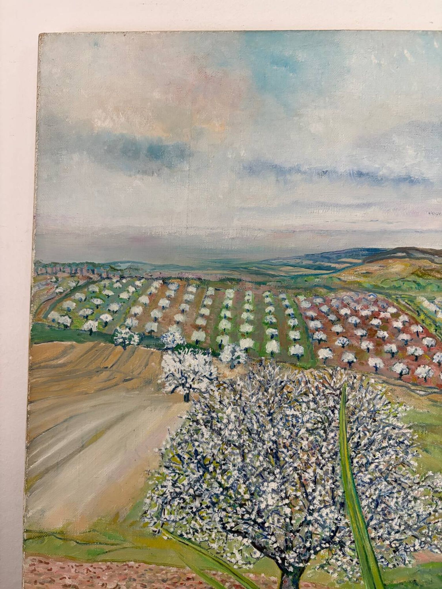 Spring landscape, Puy de Dôme, signed Maurice Bouillot, 1972