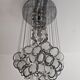 Lustre Disco Mid-Century by Gino Vistosi in chrome and Murano glass