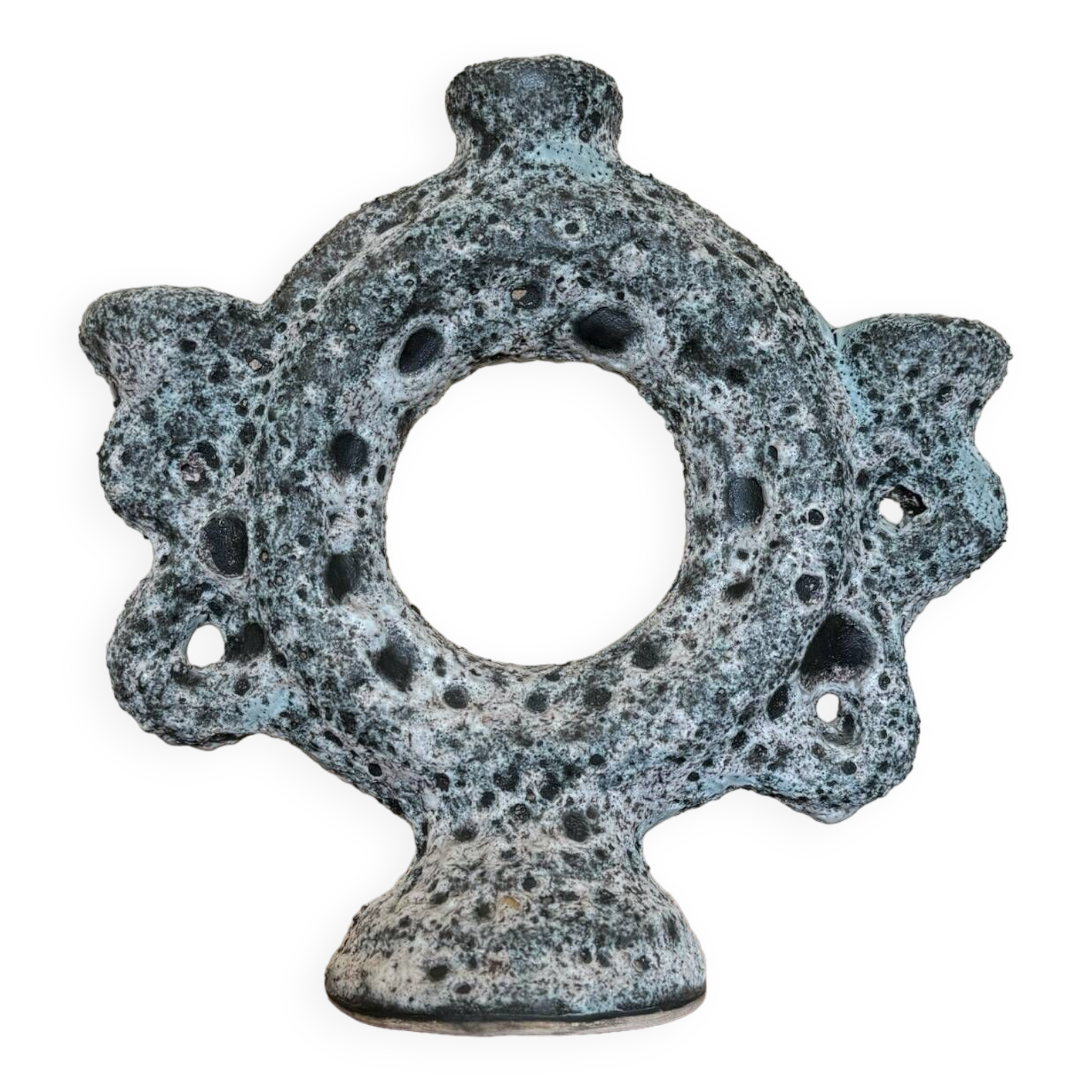 Dieulefit ceramic candle holder from the 60s