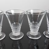 Set of 4 crystal glasses 40s