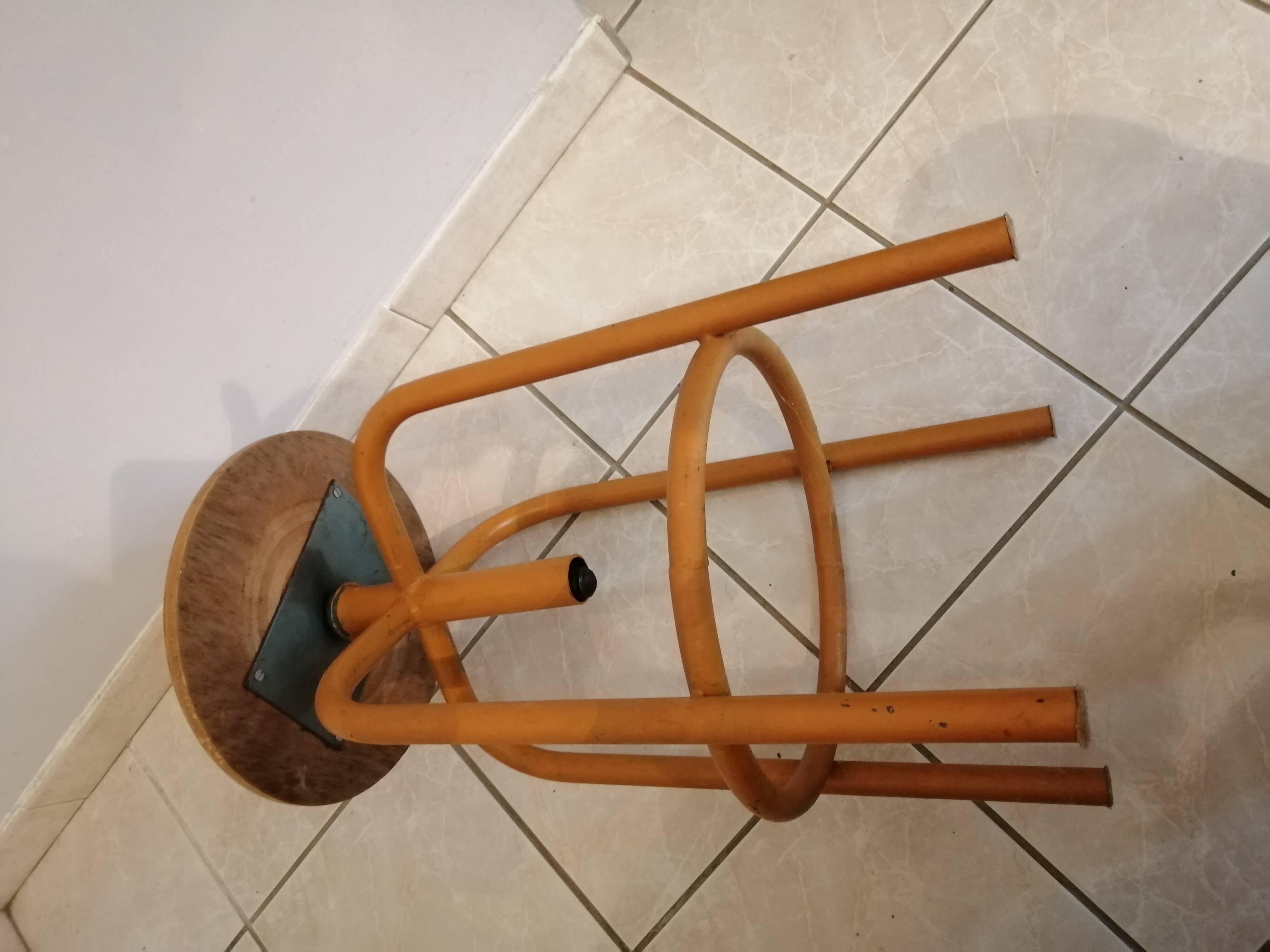 Vintage industrial stool