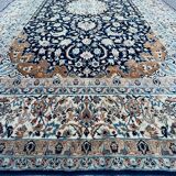 Persian carpet nain wool and silk circa 1960