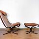 Falcon armchair and ottoman sound, Sigurd Ressell, 70s