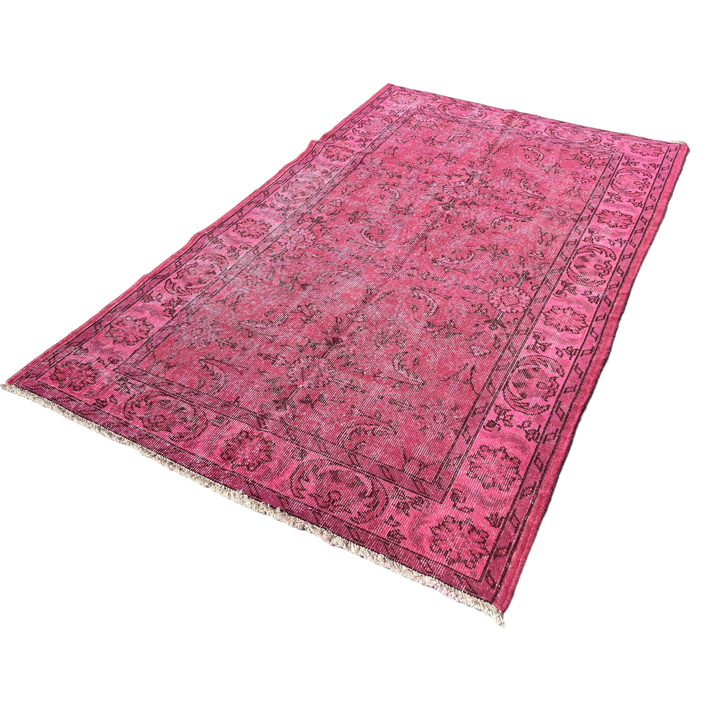 Vintage distressed turkish rug