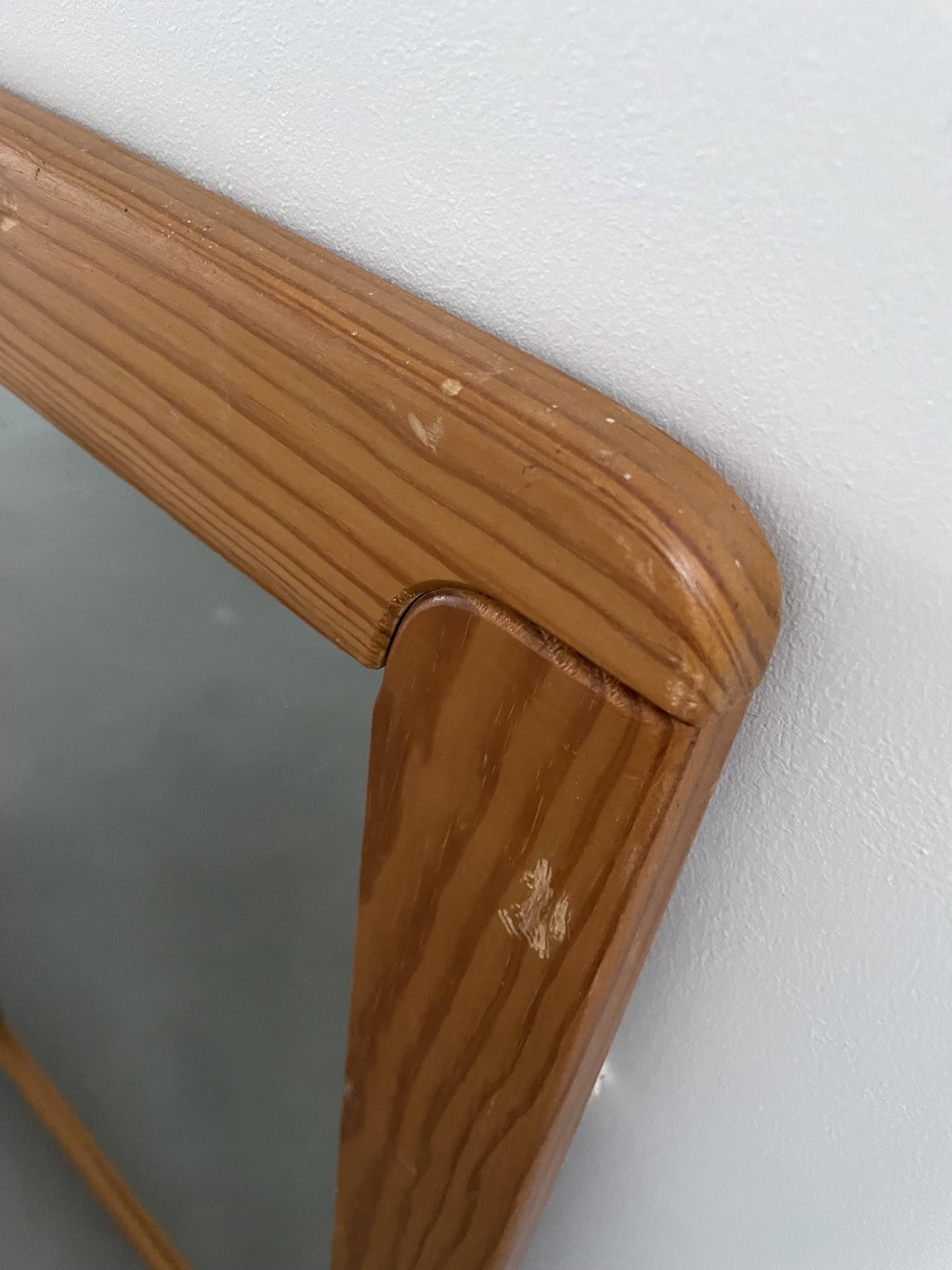 80s Regain pine mirror