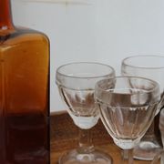 Set of 6 old shot glasses