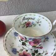Royale Albert Flower of the month tea cups - Flower of the month August