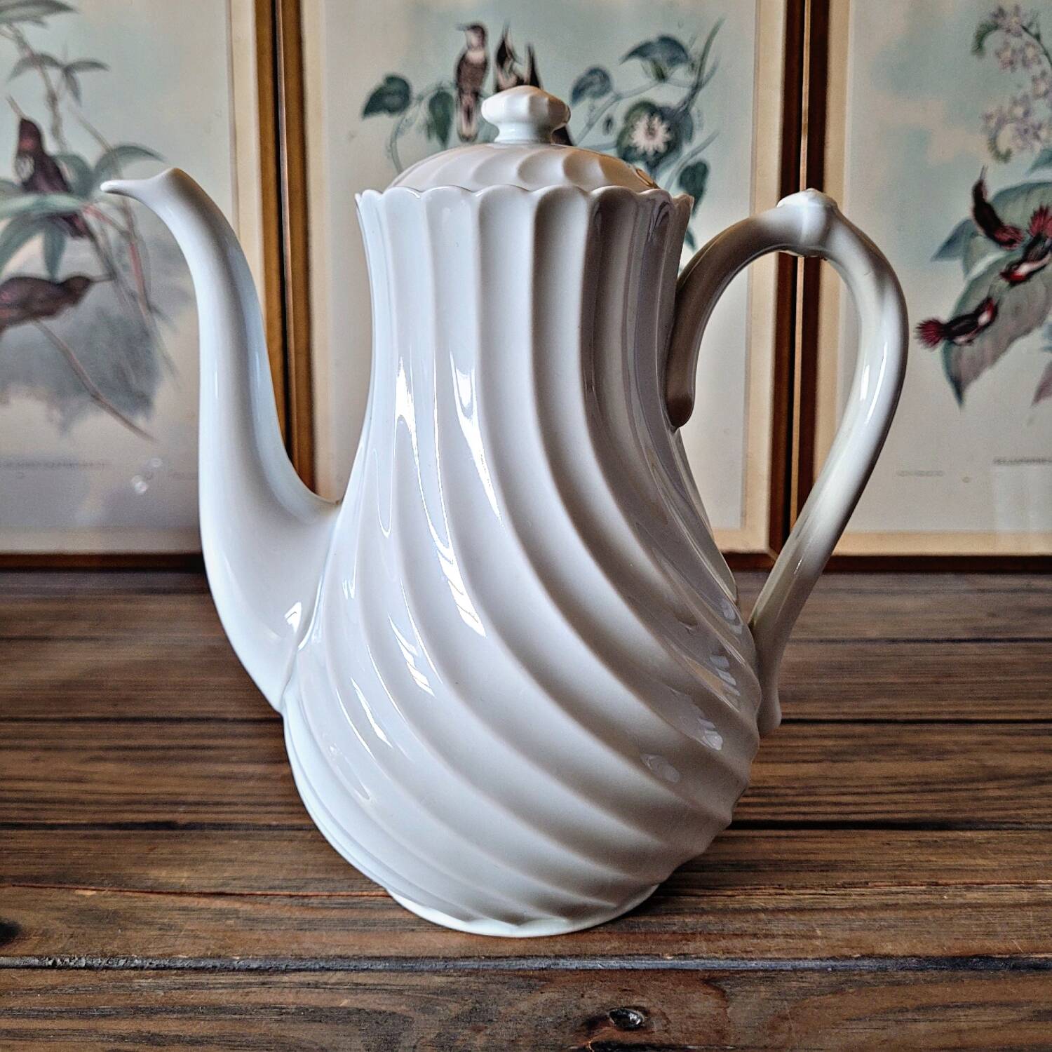 Haviland Torse Blanc porcelain, 12 cups and accessories. Limoges