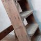 Old stepladder h89cm decorative artisan workshop