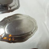 Lot of 5 oval raviers in stainless steel