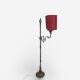 antique Art Nouveau floor lamp