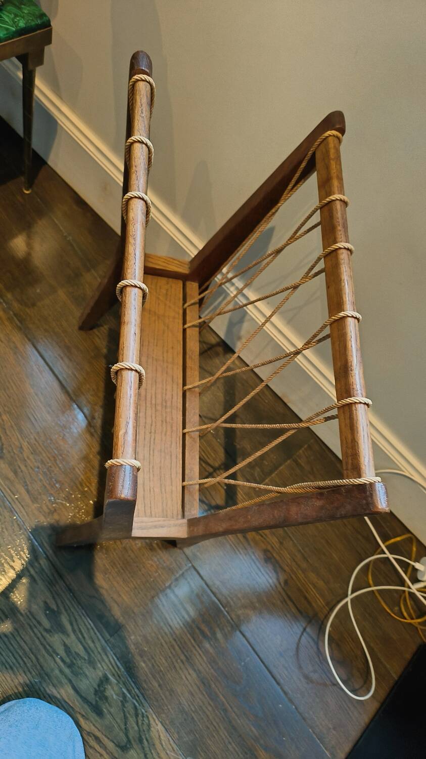 Vintage Scandinavian magazine rack