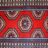Vintage Indian Mahal handmade carpet 82cm x 156cm 1970s, 1C732