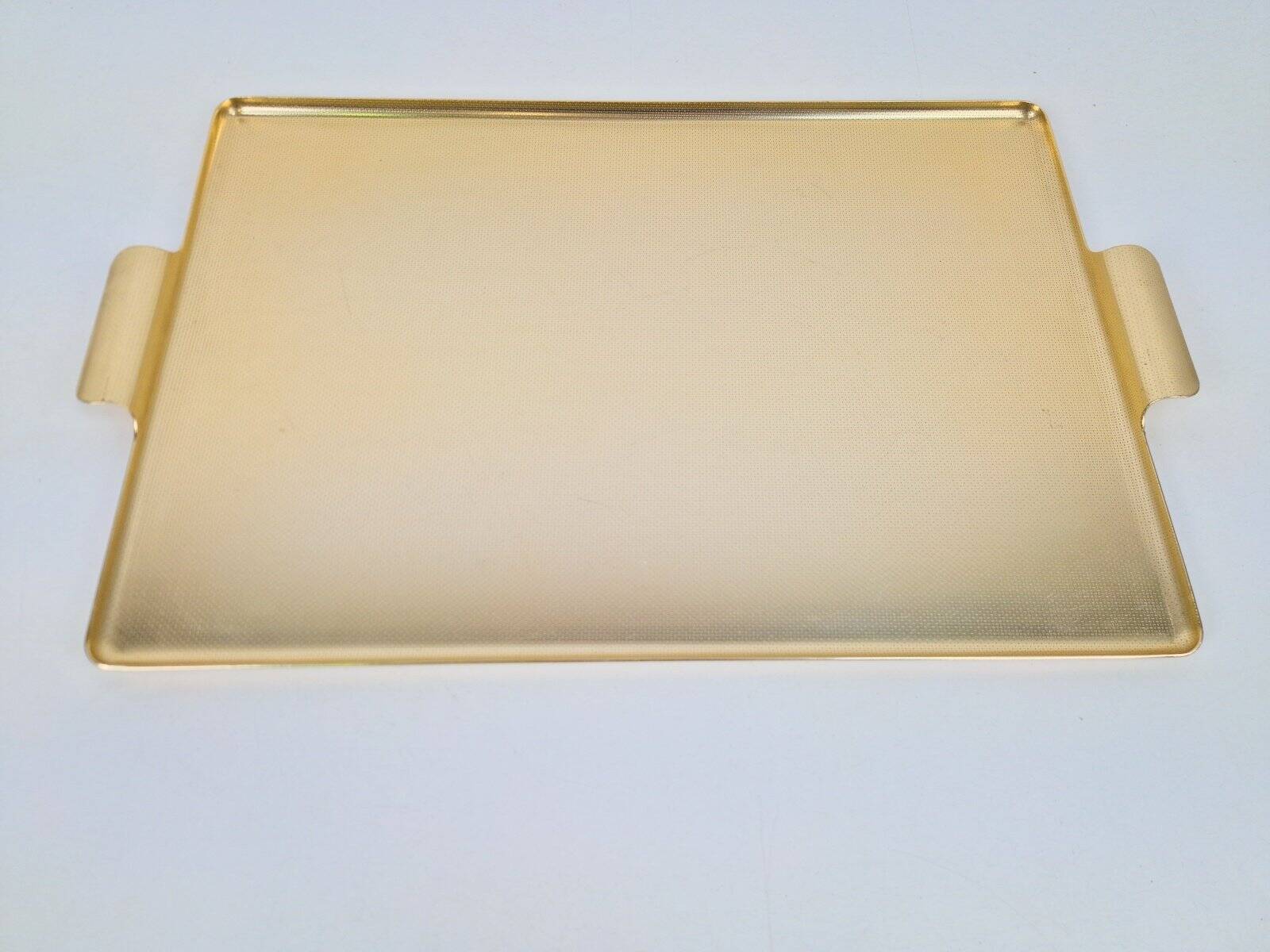 Large Gold-Anodised Aluminium Tray by Kaymet, 1950s