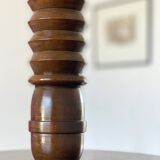 1940s floor lamp in turned wood