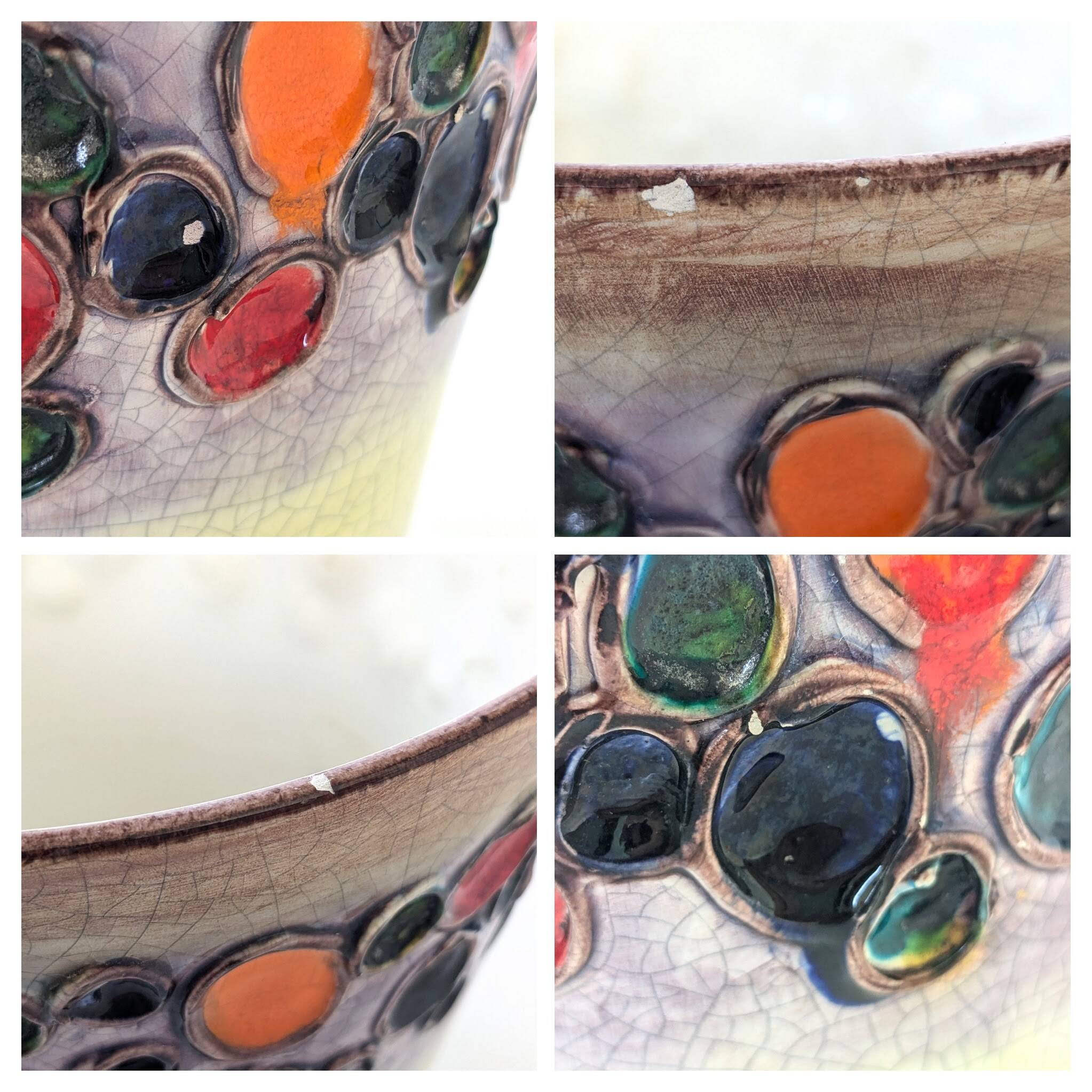 Ceramic flowerpot from the 60s | Alvino Bagni | Italy