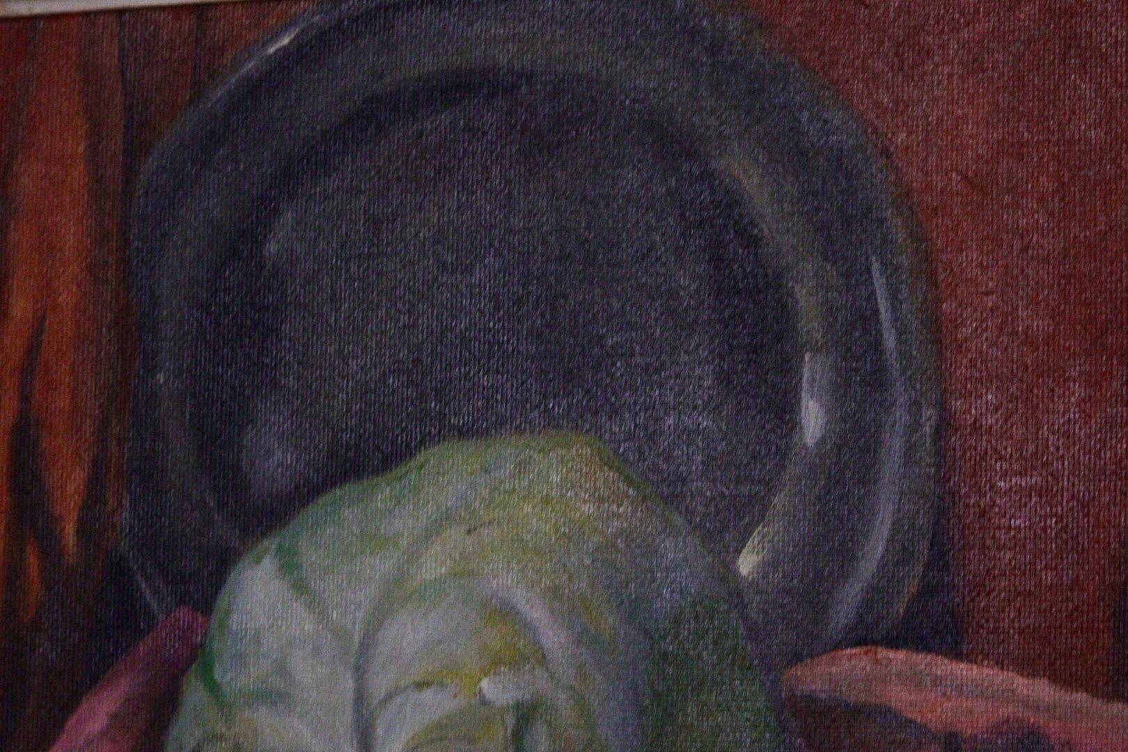 "Still Life with Cabbage and Fruits" by S. Jonsson