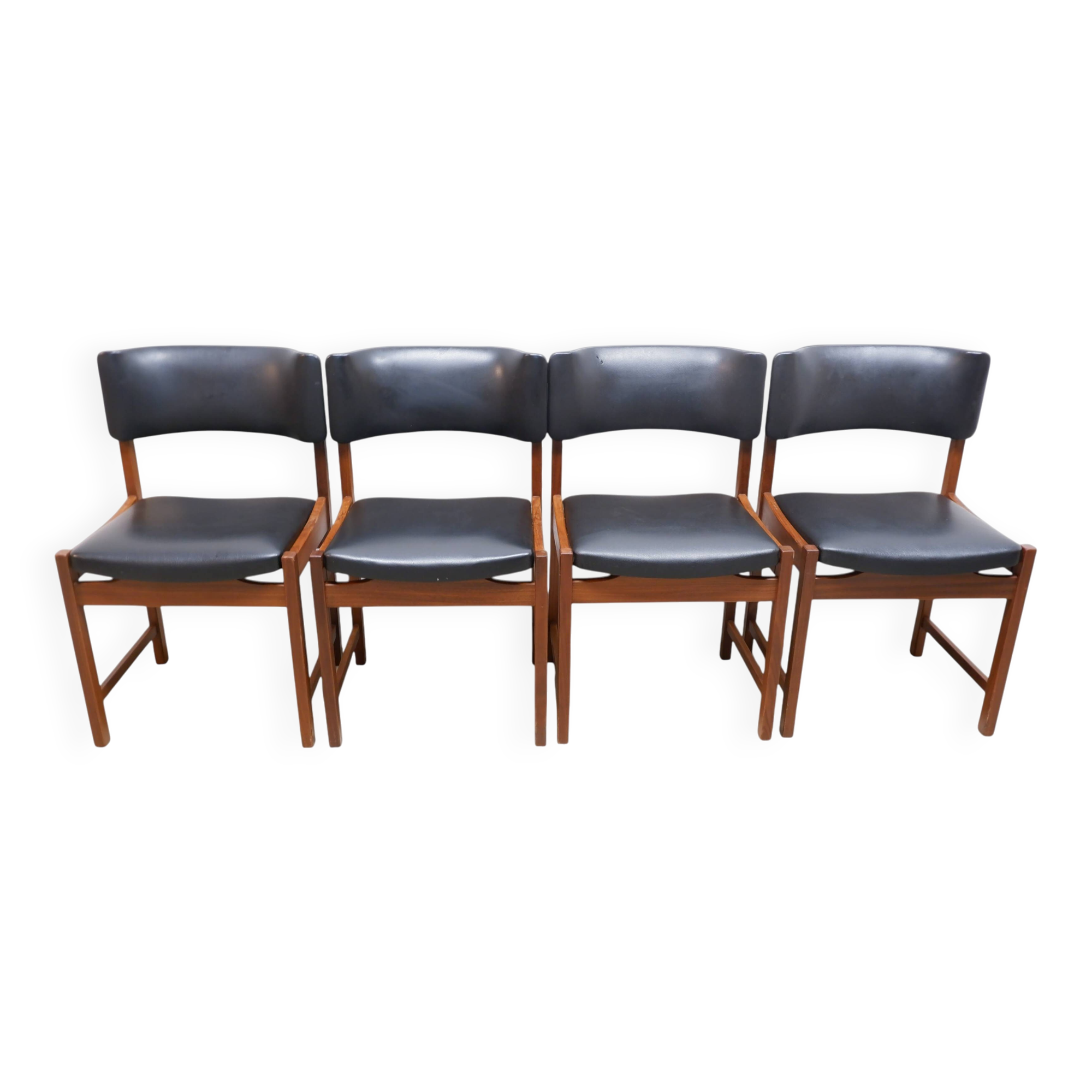 Set of 4 vintage dining chairs, 1960s