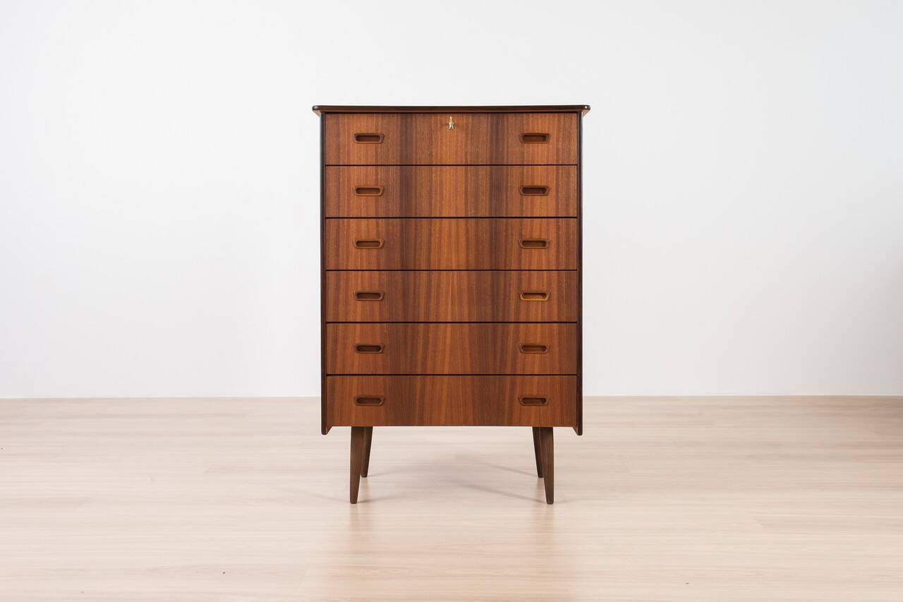 Commode en teck scandinave, années 1960
