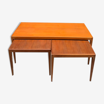 Danish trundle coffee table