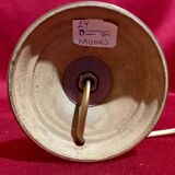 Pair of glass and brass lamp bases, "Maison Le Dauphin", "Daumes" model, 1980s