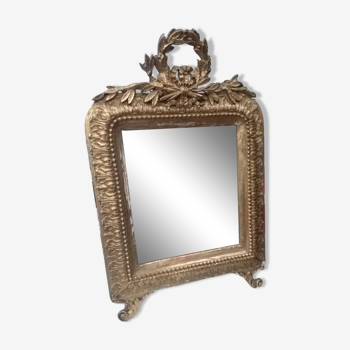 Golden mirror 35x53cm