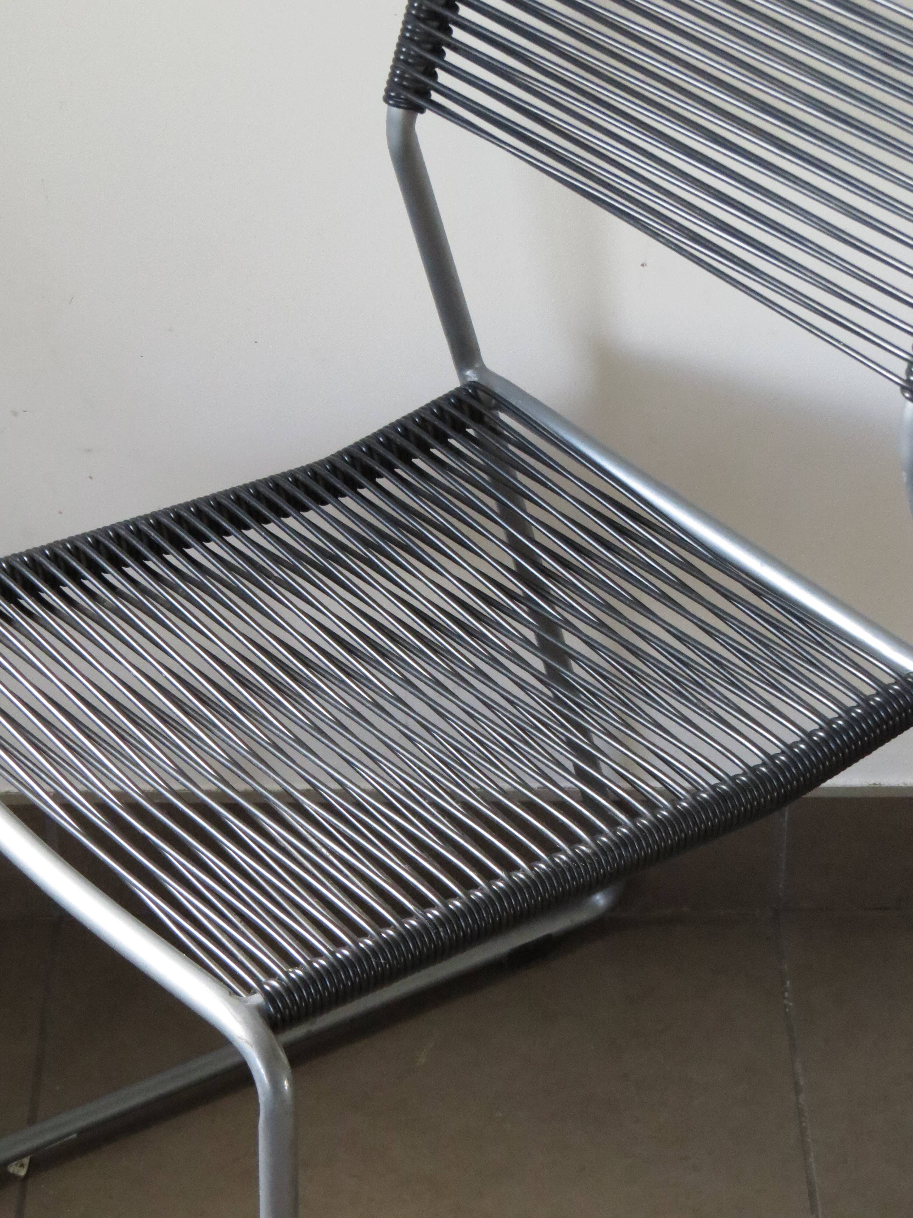 Pair of ikea "scoubidou" chairs 1990