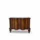 antique walnut serpentine commode