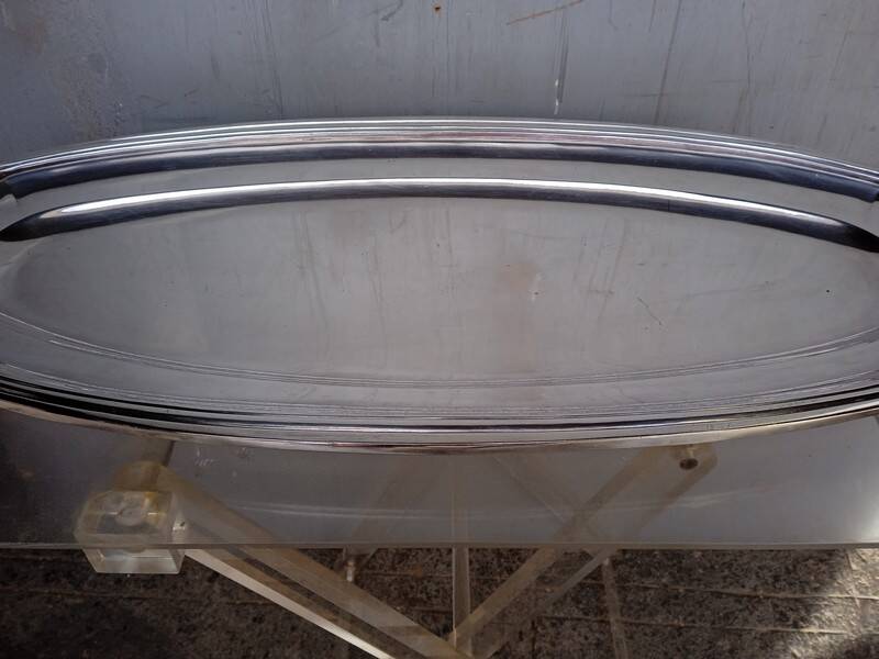 Torpedo orbrille 60 cm / silver metal tray