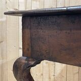 18th century English rustic console in chestnut and cherry