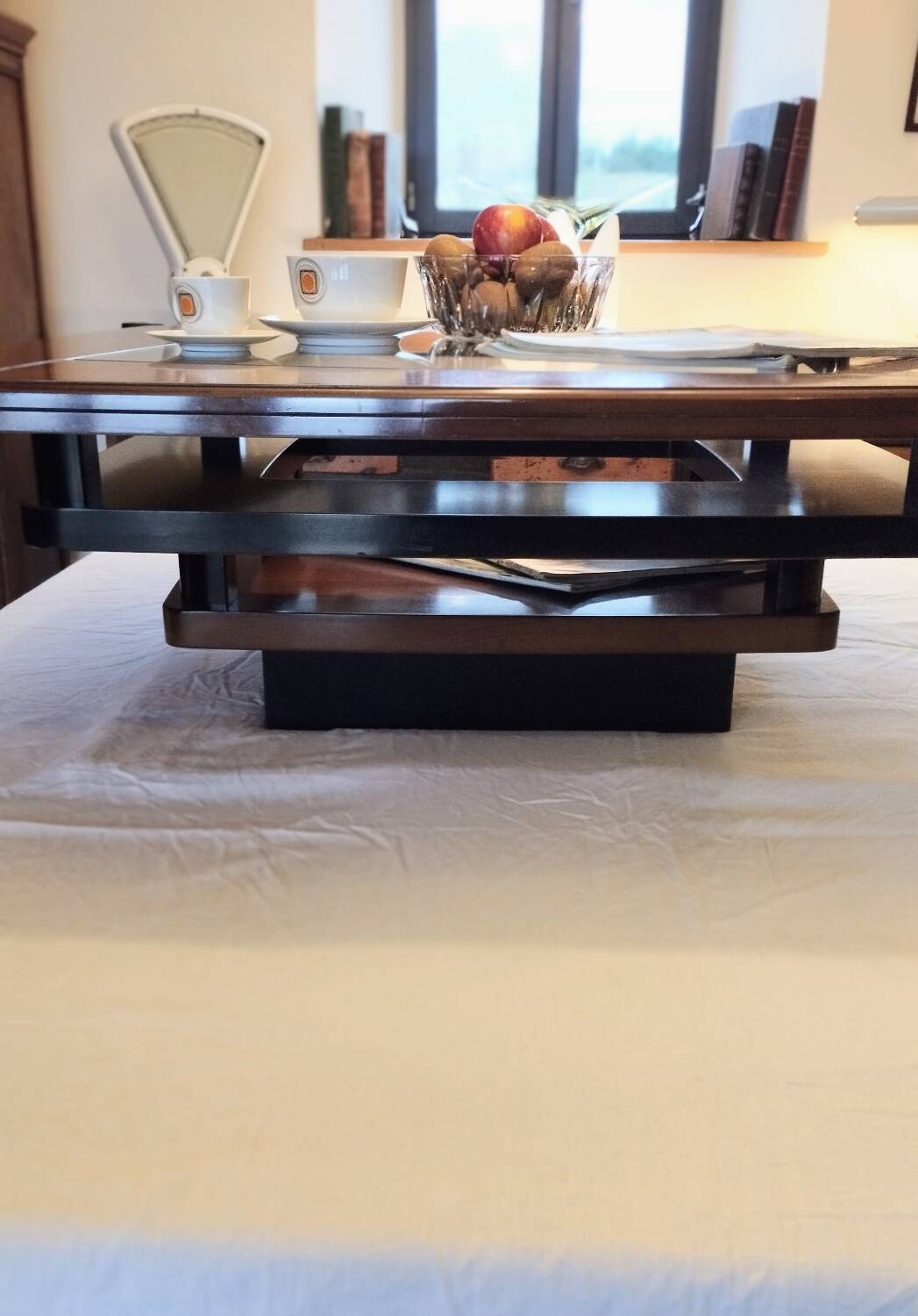 "The Twist" square coffee table