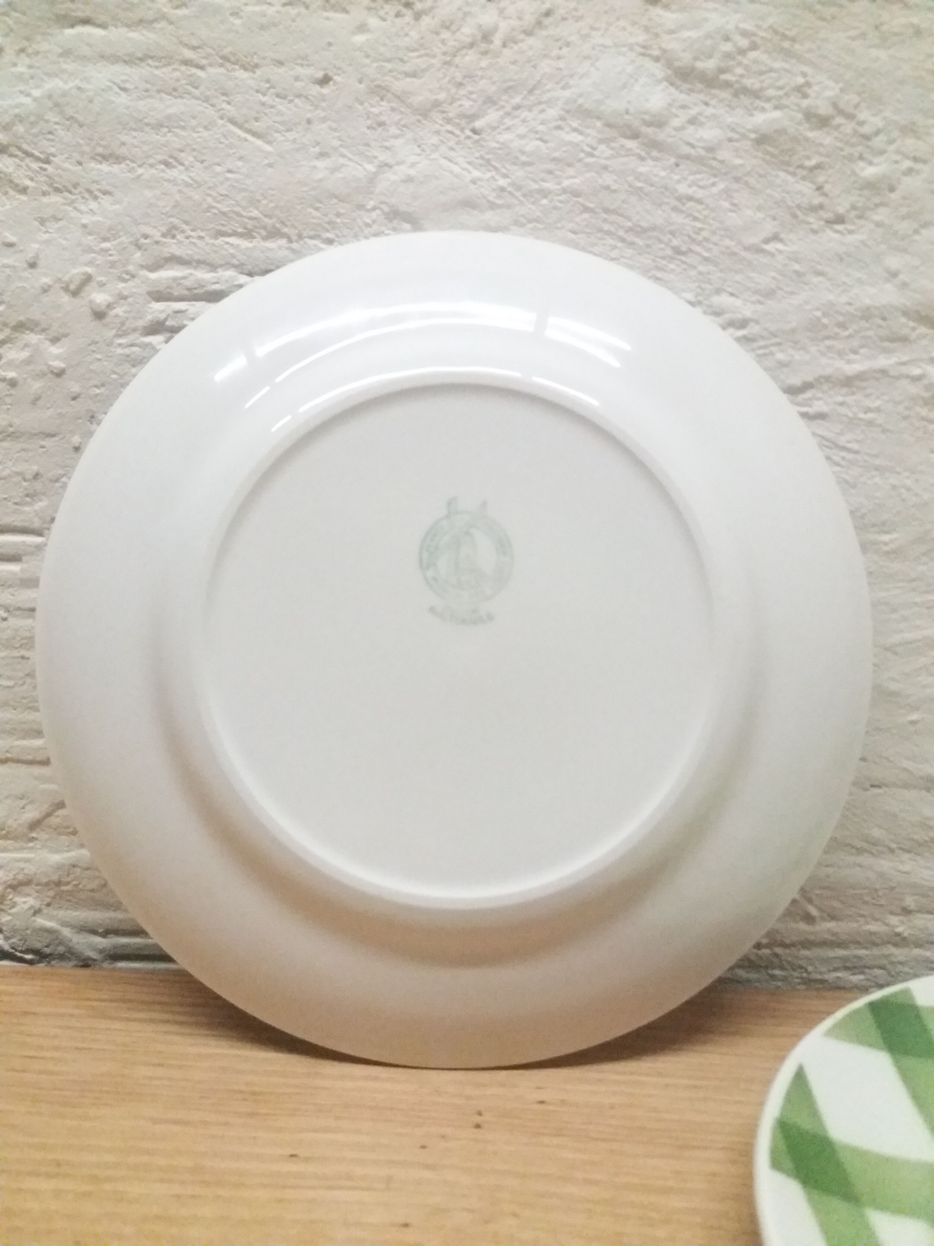 Pair flat plates Green nappe