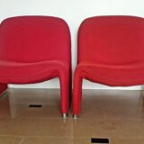Pair of "Alky" low chairs by Giancarlo Piretti for Castelli