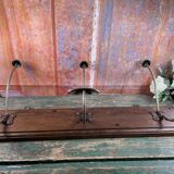 Wall coat rack with 3 hooks