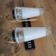Paire d'appliques laiton et verre 1960