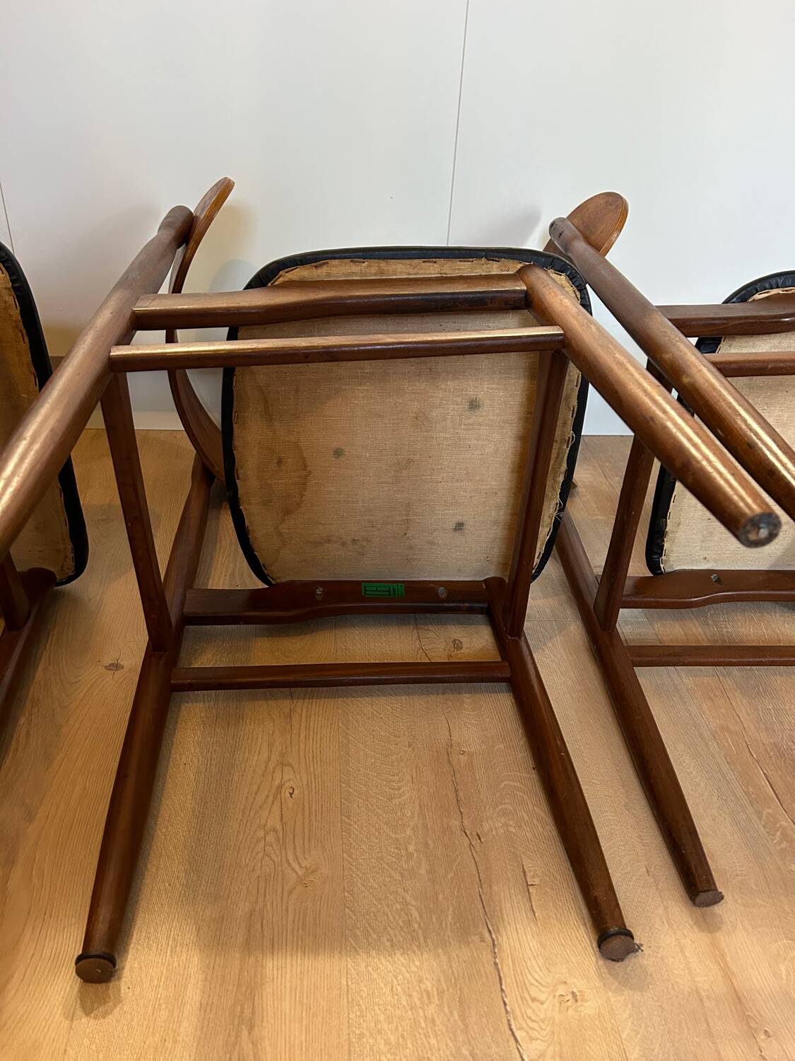 Set of 4 vintage Italian chairs, produced in the 60s by Gessef Consorzio Sedie Friuli