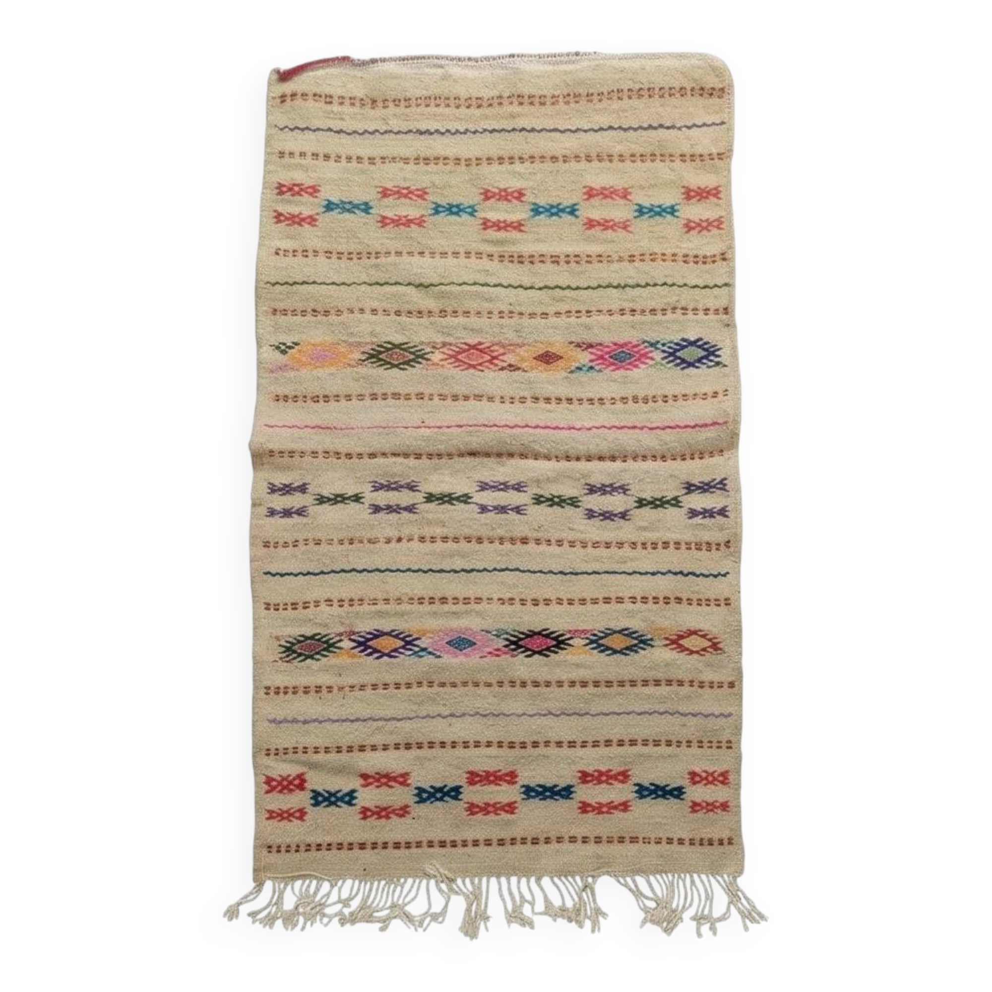 Beige kilim rug