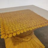 Bamboo coffee table by McGuire 1980s