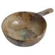 Textured Stoneware Bowl with Sculptural Handle, Handmade Studio Ceramic