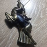 Pair of Deer bookends signed FRANJOU Art Deco